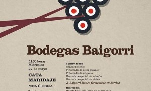Cata maridaje en Tiquismiquis Gastrobar & Sushi: Bodegas Baigorri 