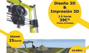 Nuevo Taller de Minecraft 3D el 25 de junio