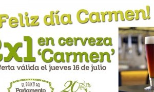 2x1 en Cerveza 'Carmen' en El Palco del Parlamento