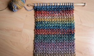 Taller Bufanda circular a ganchillo XL