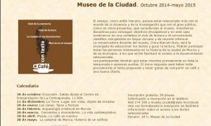 II Café con texto en el Museo de la Ciudad de Murcia
