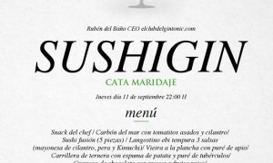 SushiGin Cata Maridaje en Tiquismiquis Gastrobar & Sushi
