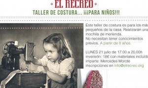 Taller de costura para niños: mochila de merienda