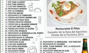Ruta del aperitivo de las Fiestas de San José de Mazarrón