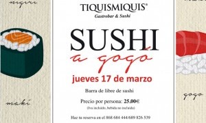 Sushi a gogó en  Tiquismiquis